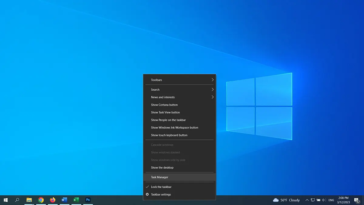 استفاده از Task Manager برای اندازه گیری پهنای باند مصرفی دوربین مداربسته IP