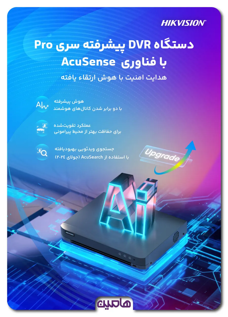 دستگاه DVR هایک ویژن پیشرفته سری Pro با فناوری AcuSense