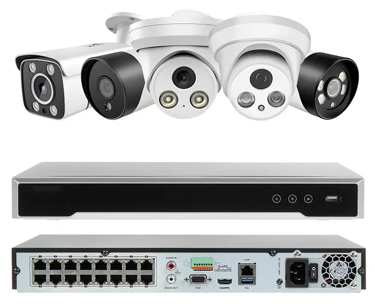 دوربین ip نونیم و دستگاه ان وی آر 16 کانال