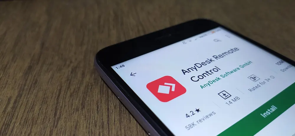 برنامه anydesk برای اندروید